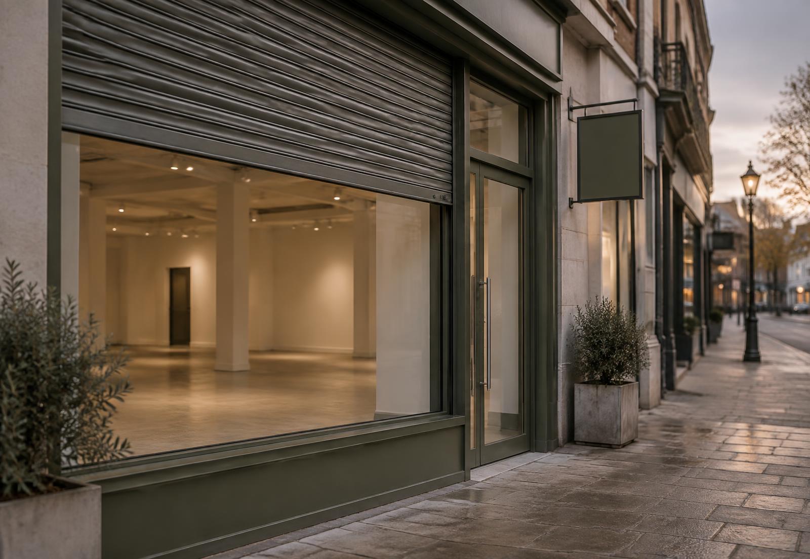 A vacant commercial property awaiting new use
